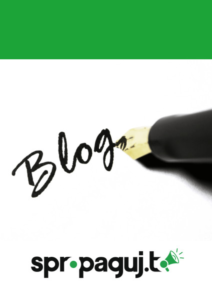 Čiernym perom napísané slovo Blog