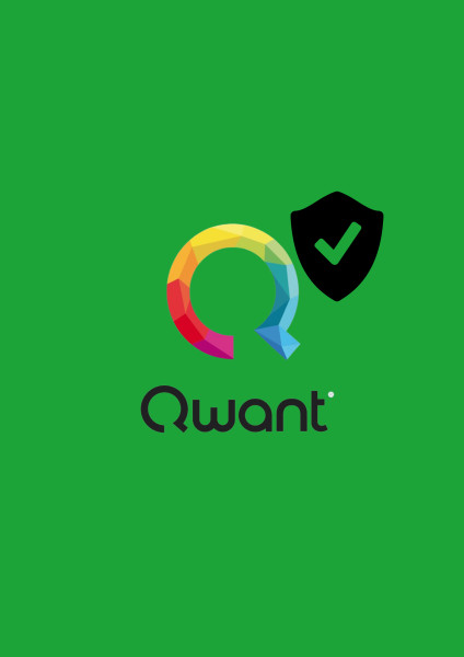 Logo internetového prehľadávača Qwant - veľké farebné Q