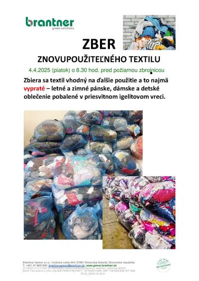 Zber textilu