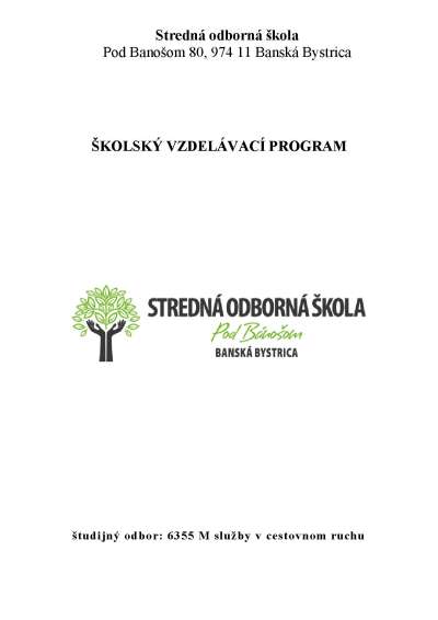 Školský vzdelávací program